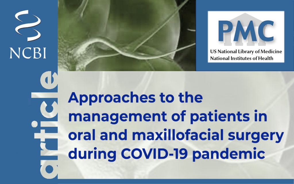 Approaches to the management of patients in oral and maxillofacial ...